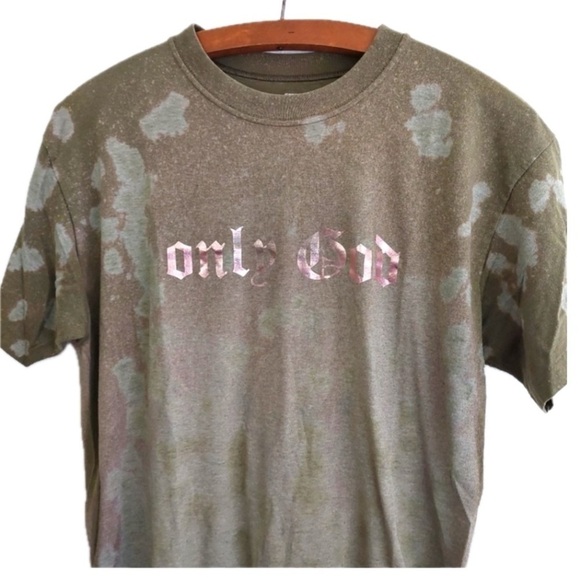 ✨️Vintage Revamped Army Tee ONLY GOD - Picture 1 of 5